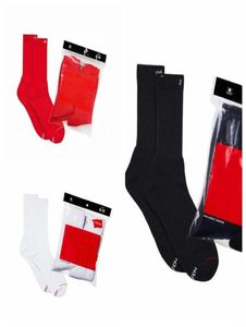 Mujeres Niñas Calcetines Moda Carta Negro Blanco Rojo Calcetines Medias Algodón Deportes Calcetines transpirables Fútbol Porristas Señora Fashion6261397