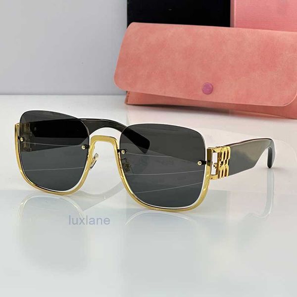 Gafas de gafas MUI Gafas de sol de diseñador de lujo Sofisticación moderna de lujo Medio marco Noble PREMIUM SUS Gafas de sol cuadradas femeninas UV400 SHAD