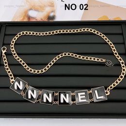 Femmes chaînes en or ceintures lettre créateurs de mode ceinture argent lien luxe chaîne de taille femmes alliage de métal robe accessoires ceinture ceinture