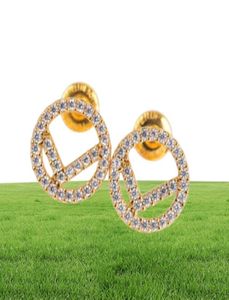 Vrouwen Gold Hoop oorbellen Designers Diamond Stud oorbellen F Earring Designer Sieraden voor Lady Party Wedding Lovers 925 Silver Nice 2913574