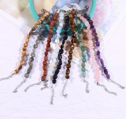 Vrouwen grind kralen strengen armband kristal handgemaakte modearmbanden onregelmatige gekleurde grind hand ornamenten string sieraden accessoires