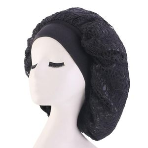 Femmes cheveux accessoires dôme maison large bord couverture nuit bonnet de couchage élastique Wrap Double couche multifonctionnel Extra Large