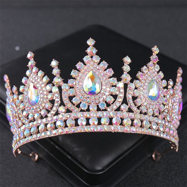 Accesorios para el cabello para mujeres moda Luxury Exquisito Diamond Bride Princess Crown Crown Accesorios nupciales al por mayor 2454