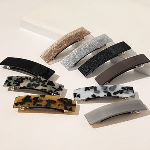 Pinzas para el cabello para mujer, horquillas para el cabello para mujer, pasador, horquilla de moda, horquilla elegante de acetato, horquilla de estilo coreano para niñas, adornos para sombreros cuadrados