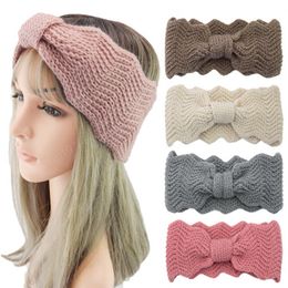 Vrouwen Haarband Elegante Kleine Golven Gebreide Wol Hoofdband Wassen Gezicht Haar Band Warmer Oor Zachte Geknoopt Hoofd Wrap Haaraccessoires