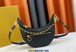 Dames Half Moon tassen Loop handtas ketting tote ontwerper Schouder crossbody onderarmtas Miniatuur Monogrammen reliëf messenger portemonnee