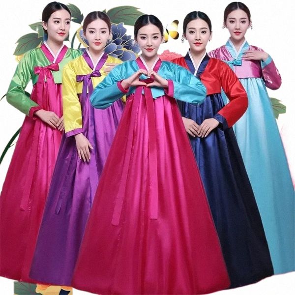 Femmes Hanbok Dr Coréen Fi Costumes Anciens Fête Traditionnelle Palais Asiatique Cosplay Performance Vêtements 10 Couleur 75Uk #