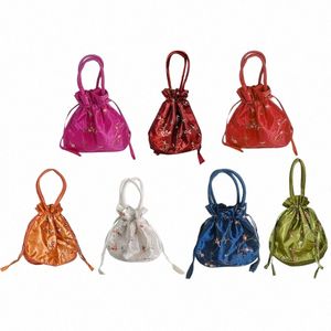 Femmes Sac à main Dames Floral Brodé Sac à main Satchel Top Poignée Tote Shop Sac a3ZU #