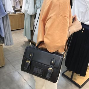 Vrouwen handtas preppy stijl vrouwelijke schoudertas pu lederen dames totes meisje messenger tassen bolsas femininas balck