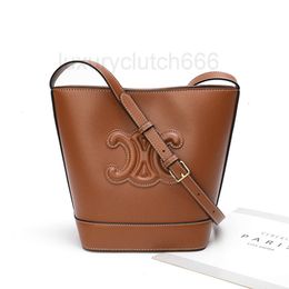 dames handtassen ce tas messenger tas ontwerper cel canvas split lederen emmer emmer cowhide heeft een prachtige capaciteit nieuwe triomfchal boog emmer tas echt leath vwq8