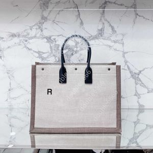 Vrouwen handtassen TOTE TOESE BOUWEN TAG Handtas Hoogwaardige mode Linnen Larten Grote strandzakken Luxe designer Travel Crossbody Schoudermeeltjes Portemoes