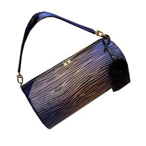 Bolso de diseñador de lujo para mujer, cartera, bolsos de tubo redondo, bolso de mano, bandolera de hombro a la moda de alta calidad