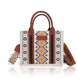 Femmes sacs à main Western portefeuille femme épaule bohème aztèque sac Shopping fourre-tout grande capacité voyage 240301