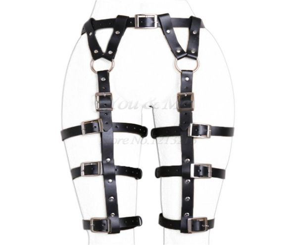 Femmes harnais ceintures de corps sexy Garters Bondage Bondage Punk Strap Band de la taille à la jambe Suites de suspension Ajustement Toys Sex Adult D18613821