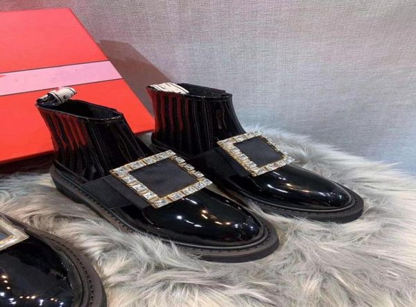 Femmes Bottes de haute qualité Boots de la cheville Real Cuir Shoes Chaussures de mode Bottes de mode d'automne hivernale avec boîte EU3540 0122297461