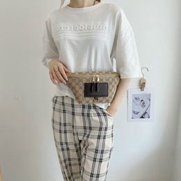 Femmes de haute qualité toile Fanny Pack sacs 2024 nouvelle mode luxe sac à bandoulière de créateur Ins Style sac de messager tous les sacs de taille de poitrine assortis