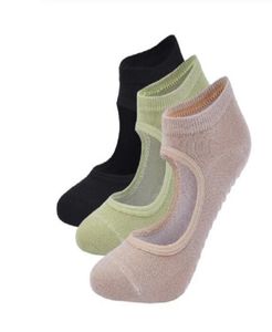 Femmes de haute qualité Pilates Chaussettes anti-aslip Backs Backless Backless Socks de yoga Ballet Ballet Dance Sports Socks for Fitness Gym7445624