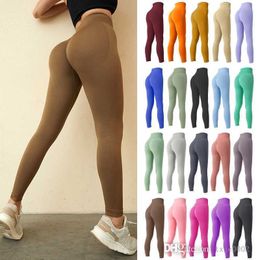 Femmes taille haute pantalons actifs jambières d'exercices tenues de Yoga collants de sport sans couture concepteur élastique Fitness pantalon mince