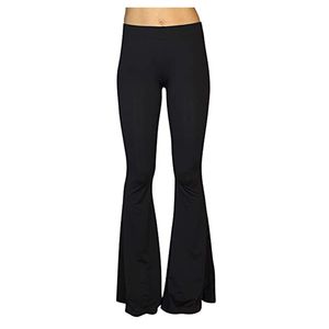Femmes Taille Haute Leggings Mode Sexy Pantalon Gypsy Comfy Ethnic Tribal Stretch Palazzo 70s Bell Bottom 211124