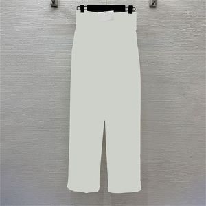 Pantalons de taille haute taille pantalon de mode décontracté pantalon blanc kaki noir pour femme