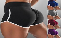 Mujeres Mujeres cortas de cintura Mujer tope ortogrado de elevación pantalones cortos femenino femenino yoga de yoga control de la abdomino