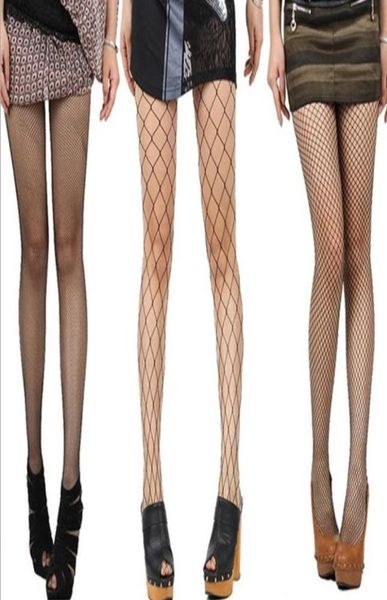 Femmes taille haute collants résille bas Sexy maille cuisse haute collants noir coloré super extensible fabric8841433