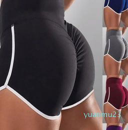 Dames Hoge Taille Yoga Korte Scrunch Butt Ruches Lifting Shorts Buikcontrole Butt Lift Ademend Yoga Fitness Hardlopen
