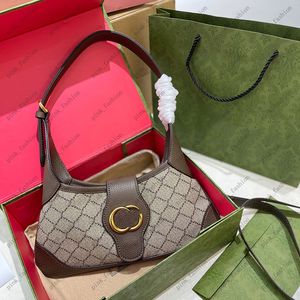 Femmes Hobos Designer sac à bandoulière en cuir femmes sacs à main Hobo Soild rétro métal lettres sac à main mode sac à main portefeuille avec boîte