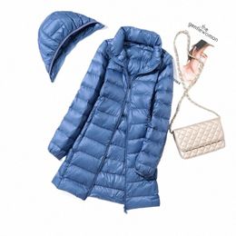 Femmes capuche détachables vestes bouffantes 2023 nouveau automne hiver portable manteau à capuche en duvet de canard double fermeture éclair coupe-vent parkas 7XL O8Si #