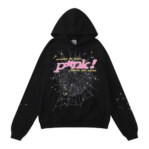 Sweat à capuche pour femme Sweats à capuche pour hommes Sweatshirts de qualité Sweat-shirt Couple Pull Vêtements Mode Survêtement Noir Blanc Rose Spider Web Graphic