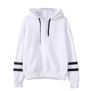 Sweat à capuche pour femme décontracté à manches longues Harajuku sweat pull hauts noir blanc mode haute qualité pull à capuche