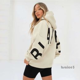 Sweat à capuche pour femme fille sweats décontracté lettres imprimer sweat femmes mode à manches longues en vrac Y2k Streetwear automne hiver dame pulls 8110