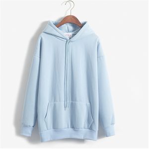 Sweat à capuche pour femme Poleron Mujer polaire Harajuku couleur Pastel solide à capuche Kpop style coréen sweats décontracté Moletom pulls