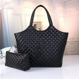 Femmes ICARE MAXI Sac à provisions grandes sacs de créateurs sacs matelassés sacs attachez le sac à main Fashion Black Lambe Lambe Totes Bourse Pochette Portefeuille Backpack