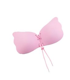 Sujetador Invisible para mujer Nubra ala de mariposa sujetadores invisibles pushup sin tirantes sin espalda sujetador autoadhesivo I3912971