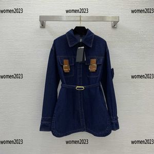 veste femme manteau femme fille printemps taille S-L sac côté manche boucle en cuir métal décoré étiquette nouveautés complète Mar01