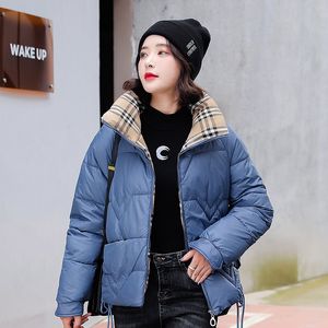 Femmes veste Parkas vers le bas manteau mode veste courte mince épais tenue coupe-vent poche dame manteaux chauds vêtements d'extérieur filles high-quality hooded-coat