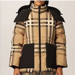 Veste de veste parkas à capuche b Métroite B Mode Classcal Jacke Zipper Windbreaker Pocket Lady Warm Coats S-L