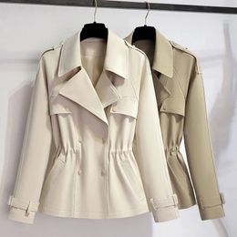 Chaqueta cortavientos para mujer, abrigo ajustado informal de otoño, abrigo impermeable con cuello levantado para mujer, ropa de abrigo 240123