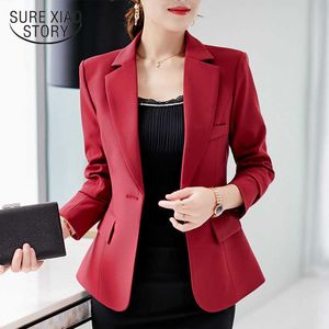 Vrouwen Jassen 19 Aankomst Autumn Office Work Casual Zwart Rood Grijs Winter Lange Mouw Effen Vrouwen Jas en Jassen 5032 80 210527