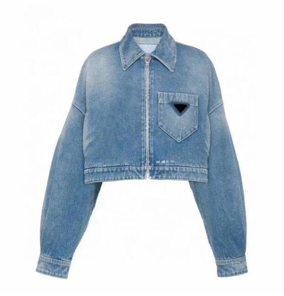 Femmes Vestes Denim Manteau Designer Femmes Bouton Lettres Automne Style Femme Designer Vestes Jeans Taille S-XL