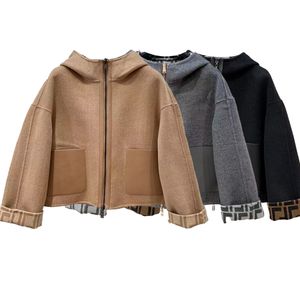 Femmes Vestes Designer hiver poche extérieure à capuche en lettres complètes logo veste de luxe mode Casual Street Leisure Streetwear manches longues manteau pull à fermeture éclair