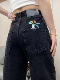 Women Jeans Brand Spring NUEVA LLEGA LOE Jeans Moda de lujo de lujo Pantalones de tierna Legal Rosa Lata Long Infinada Ropamujer Anterior