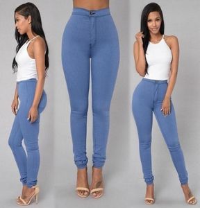 Mujeres Jeans denim Leggings flacos Pantalones de sexo rojo blanco para mujer pantalones de lápiz de cintura alta S3XL1870758