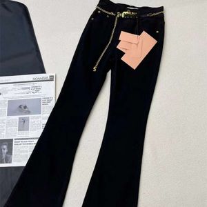 Dames jeans ontwerper denim merk dames mode Jean Jogger Blacks hoogwaardige brede pijpen broek broek comfortabel 15 januari