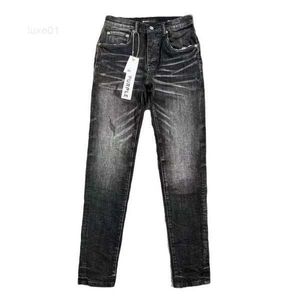 Dames jeans ontwerper paars merk high street retro verf spot slanke voeten micro elastische mannen hiphop mode zipper holersh3gohm