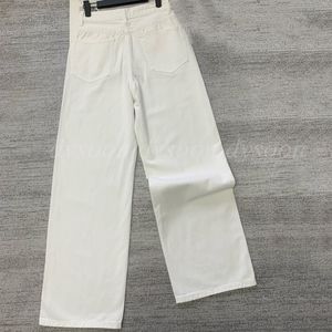 Dames jeans witte rechte poot jeans mode denim maat 25-30 26519