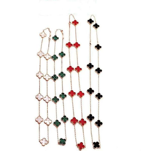 Collar de joyería para mujer, collar de moda, negro, rojo, verde, gris, 10 cadenas heladas de flores 5828506