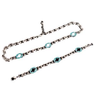 Conjunto de joyas para mujer, collar, pulseras, tocado Vintage de Metal, cadena elegante y elegante, paquete de joyería para fiesta con caja