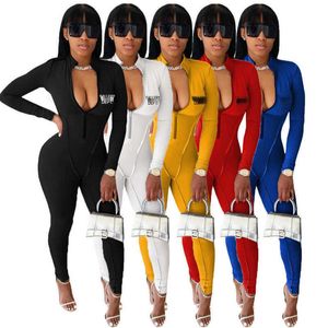 Vrouwen Jumpsuits Sexy Bodysuits Rits Rompertjes Elastische Hip Lifting Broek Sport Fitness Yoga Pak